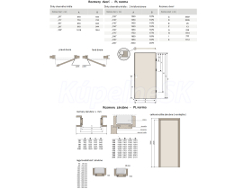 Interiérové dvere Poľská norma - stavebný otvor 206-208 cm