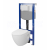 Cersanit set C35 podomietkový mechanický modul a WC závesné Moduo so sedátkom SC Duroplast