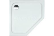 Laufen SOLUTIONS päťuholníková sprchová vanička 90x90x4,5cm, akrylátová, biela