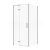 Cersanit Larga set C102 rohový sprchový kút 90x80x195 cm Krídlové dvere Číre/Chróm Ľavý