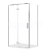 Cersanit Larga set C132 Ľ roh sprch.kút 120x90x195cm Krídl.dv,Číre/Chróm+vanič Tako Biela