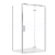 Cersanit Larga set C133 P roh sprch.kút 120x90x195cm Krídl.dv,Číre/Chróm+vanič Tako Biela