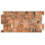 Egibi 3D PVC umývateľný prírodný kameň červenohnedý 980 x 498 cm