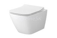 Cersanit set C200 City Pro závesné hranaté WC Vortex so sedátkom Slim SoftClose Biele