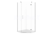 Cersanit Jota set B776 sprch.kút 5-uholníkový 90x90x195cm Číre/Chróm Prav+vanič Tako Biela
