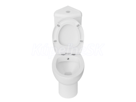 Creavit SEDEF kombi WC s integrovanou bidetovou sprškou vrátane nádržky, zadný odpad