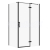 Cersanit Jota rohový sprchový kút 120x90x195 cm Krídlové dvere Číre/Čierna Pravý