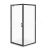 Cersanit Arteco set C702 rohový sprchový kút 90x90x190 cm Pivot dv,Číre/Čierna+vanič. Tako