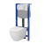 Cersanit set C18 podomietkový mechanický modul a WC závesné Zen Pro Oval Vortex a sed. SC