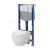 Cersanit set C19 podomietkový pneumatický modul a WC závesné Zen Pro Oval Vortex a sed. SC