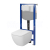 Cersanit set C202 podomiet mechanický modul a WC závesné Zen Pro Square Vortex a sed. SC