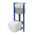 Cersanit set C203 podomiet pneumatický modul a WC závesné Zen Pro Square Vortex a sed. SC
