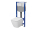 Cersanit set C206 podomiet mechanický modul a WC závesné City Pro Square Vortex a sed. SC