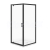 Cersanit Arteco set C701 rohový sprch. kút 80x80x190cm Pivot dv,Číre/Čierna+vanička Tako