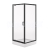 Cersanit Arteco set C703 rohový sprch. kút 80x80x190cm Pivot dv,Číre/Čierna+vanička Tako