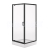 Cersanit Arteco set C704 rohový sprch. kút 90x90x190cm Pivot dv,Číre/Čierna+vanička Tako