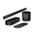Hansgrohe WallStoris - Set kúpeľňových doplnkov, matná čierna 27968670