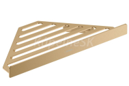 Hansgrohe AddStoris - Polička rohová, kefovaný bronz 41741140