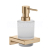 Hansgrohe AddStoris - Dávkovač mydla s držiakom, matné sklo/kefovaný bronz 41745140