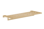 Hansgrohe AddStoris - Polička s držiakom uterákov, dĺžka 65 cm, kefovaný bronz 41751140