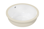 Hansgrohe Xuniva S - Umývadielko zápustné, priemer 35 cm, s prepadom, biela 60151450