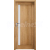 INVADO SET Rámové dvere AVERSA 1 presklené, fólia, Dub európsky B639 a zárubeň