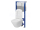 Cersanit set C22 podomietkový mechanický modul a WC závesné Larga Square CleanOn so sed SC