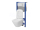 Cersanit set C23 podomietkov pneumatický modul a WC závesné Large Square CleanOn so sed SC