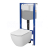 Cersanit set C26 podomietkový mechanický modul a WC závesné Virgo CleanOn so sedátkom SC