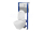 Cersanit set C28 podomietkový mechanický modul a WC závesné Crea Oval CleanOn so sed. SC