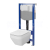 Cersanit set C30 mechanický podomietkový modul a WC závesné Crea Square CleanOn so sed. SC