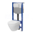 Cersanit set C20 podomietkový mechanický modul a WC závesné Larga Oval CleanOn so sed. SC