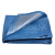 ENPRO Plachta zakrývacia STANDARD, 2 x 3 m, 70 g/m2, modro - strieborná