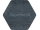 Egibi Čalúnený panel nástenný Hexagon 6x15cm denim Luna 30