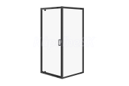 Cersanit Arteco rohový sprchový kút 90x90x190 cm Pivotové dvere Číre/Čierna