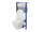 Cersanit set C15 podomietkový pneumatický modul a WC závesné City Oval CleanOn so sedát SC