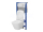Cersanit set C16 podomietkový mechanický modul a WC závesn Caspia Square CleanOn so sed SC