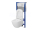 Cersanit set C24 podomietkový mechanický modul a WC závesné Caspia CleanOn so sedátkom SC