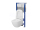 Cersanit set C25 podomietkový pneumatický modul a WC závesné Caspia CleanOn so sedátkom SC