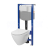 Cersanit set C34 podomietkový mechanický modul a WC závesné Mille Plus CleanOn so sed. SC