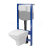 Cersanit set C37 podomietkový mechanický modul a WC závesné Carina CleanOn so sedátkom SC