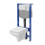 Cersanit set C39 podomietkový mechanický modul a WC závesné Como Square CleanOn so sed. SC