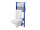 Cersanit set C39 podomietkový mechanický modul a WC závesné Como Square CleanOn so sed. SC