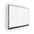 Nimco GA 1 LED podsvietená zrkadlová skrinka 995x700 mm Čierna GAC 10004VX-90