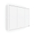 Nimco GA 1 LED podsvietená zrkadlová skrinka 995x700 mm Biela GAB 10004VX-05