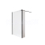BESCO AVEO BLACK Walk-in sprch kút 100x195  cm a pevná bočná stena 50 cm Číre/Čierna,vzper