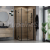 BESCO EXO-H BLACK rohový sprchový kút 90x90x195 cm krídlové dvere rohový vstup sklo Číre