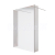 BESCO AVEO DUE Walk-In sprch kút 120x195 cm Číre/Chróm a 2x pevná stena 30 cm + 2x vzpera