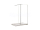 BESCO AVEO Walk-In sprchový kút 130x195 cm Číre/Chróm a bočná pevná stena 30 cm a vzpera
