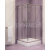 Cersanit SAONA rohový sprchový kút 90x90x180,Chróm matný,sklo Číre